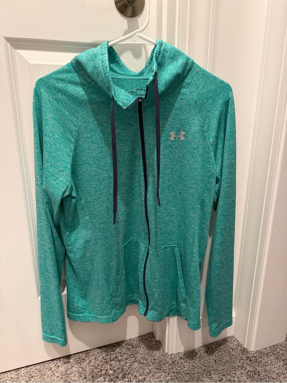 Under Armour Women's Teal Green Zip long sleeve